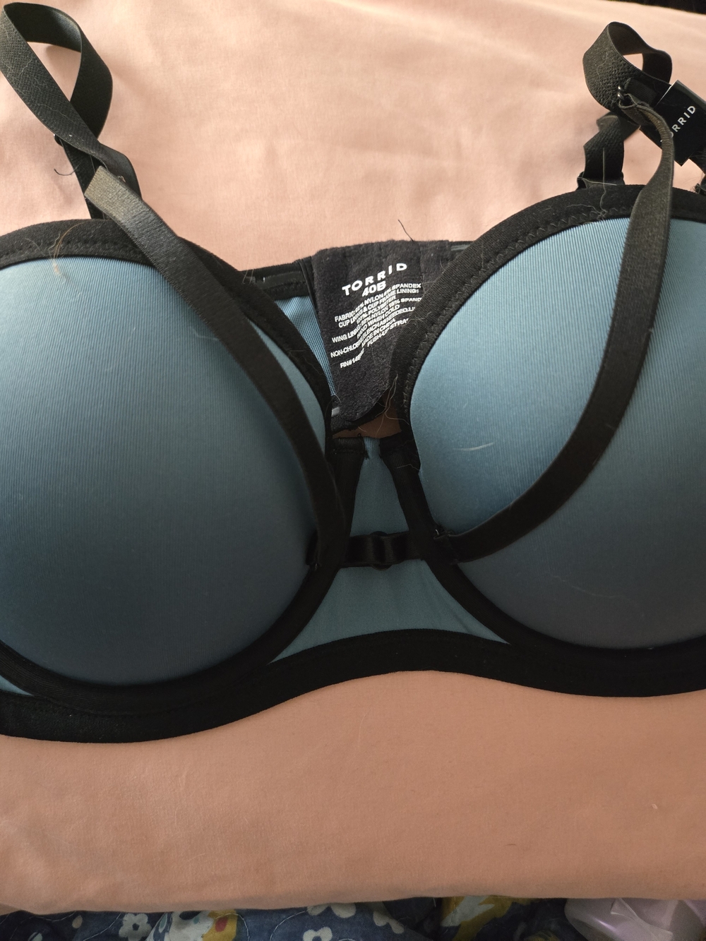 NWT Torrid Teal With Black Trim Convertible Push-Up Bra